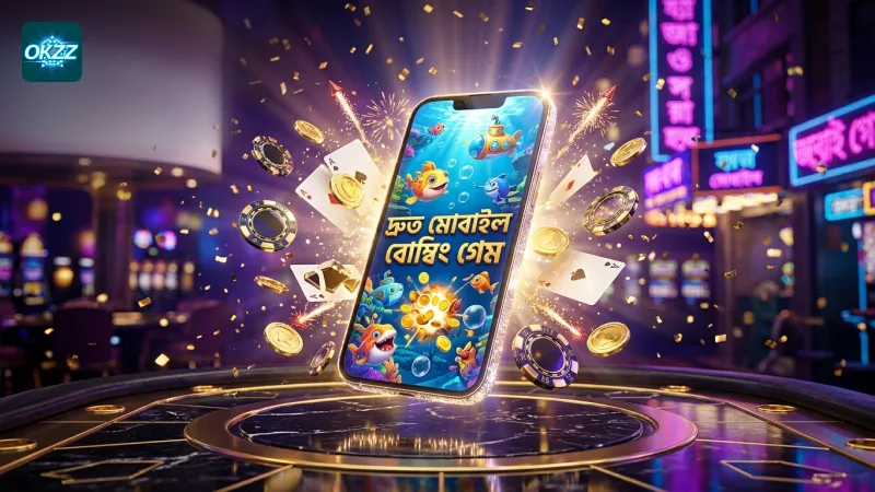 মোবাইল অ্যাপে দ্রুত বোম্বিং ফিশিং খেলা সুবিধাজনক