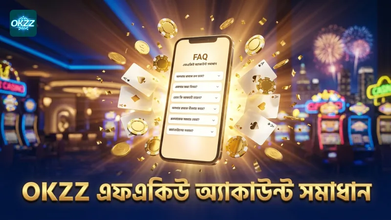 এফএকিউ সেকশনে অ্যাকাউন্ট সমস্যার দ্রুত সমাধান পান OKZZ থেকে
