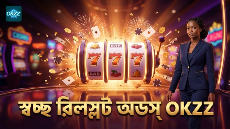 রিলস্লটের স্বচ্ছ অডস দেখানো মোবাইল ইন্টারফেস