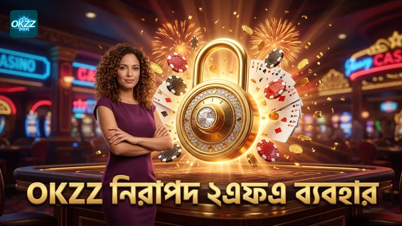 দুই-ফ্যাক্টর অথেন্টিকেশন OKZZ অ্যাকাউন্ট নিরাপত্তা বাড়ায়।